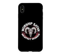 Worship Satan Respect Women Feminist Satanist Satanic Case for iPhone XS Max