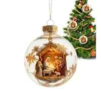 Worship Scene Pendant - Divine Display, Seasonal Figure Decoration for Festive Setting, Small Statue with Reverent Aspect, Living Room Supply, Hanging Component for Wall Accent, Student Gifting