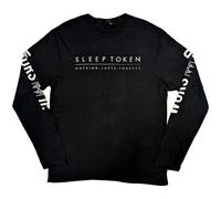 Worship Sleeve Print Cotton Long-Sleeved T-Shirt Sleep Token Black XXL