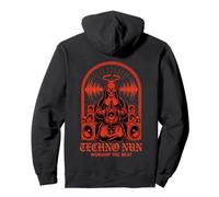 Worship The Beat Hard Techno Nun Pullover Hoodie