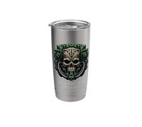 Worship The Machine Tech Skull Future Mechanical Technology Stainless Steel Insulated Tumbler