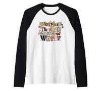 Worship Through The Worry Spiritual Collage Raglan Baseball Tee