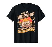 Worship Tshirt Christian Music Retro Cassette Psalms 150:6 T-Shirt