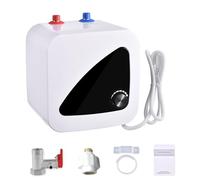 Worshow 1500W Electric Water Heater, 220V 7A Instant Water Heater, 12L Under Sink Water Heater Storage with Digital Display, IP4X Waterproof Instantaneous Water Tap for Shower, RV Kitchen Bathroom
