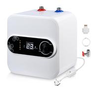 Worshow 1500W Electric Water Heater, 220V 7A Mini Instant Water Heater, Under Sink Water Heater Storage with Digital Display, IP4X Waterproof Instantaneous Water Tap for Shower, RV Kitchen Bathroom