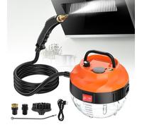 Worshow 3800W Steam Cleaner Handheld, Portable Steamer Cleaning Machine, Hand Held Steam Cleaners uk with 3 Brush, 1000ml Water Tank, 6-Level, Perfect for Stain Removal Car Sofa Floor Bathroom Window