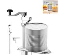 Worshow 42CM Commercial Can Opener - Manual Can Openers for Cans Up to 10inch/25cm Tall, Adjustable Height Industrial Tin Opener, Heavy Duty Can Opener with Base for Hotels, Restaurants, Bar