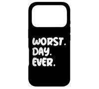 Worst Day Ever Funny Sarcastic Quote | Relatable Mood Gear Case for iPhone 17 Pro