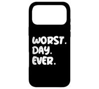 Worst Day Ever Funny Sarcastic Quote | Relatable Mood Gear Case for iPhone 17 Pro Max