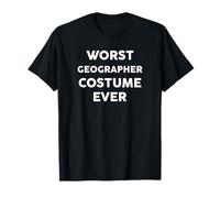 Worst Geographer Costume Ever Halloween Simple Geographers T-Shirt