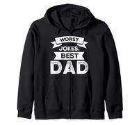 Worst jokes. best dad father Zip Hoodie