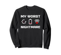 Worst Nightmare Funny Gaming Gamers Humor Coders Sweatshirt