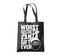 Worst Secret Santa Gift Ever Tote Shopping Bag 10 Litres Capacity 42 x 38cm