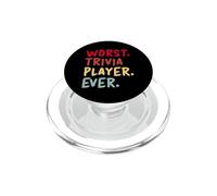 Worst Trivia Player Ever Funny Trivia Night Quiz Lover PopSockets PopGrip for MagSafe