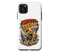 Worst Tuesday Ever! Dinosaurs Running From Asteroid Funny Case for iPhone 11 Pro Max