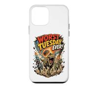 Worst Tuesday Ever! Dinosaurs Running From Asteroid Funny Case for iPhone 12 mini