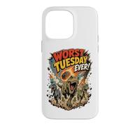 Worst Tuesday Ever! Dinosaurs Running From Asteroid Funny Case for iPhone 14 Pro Max