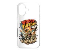 Worst Tuesday Ever! Dinosaurs Running From Asteroid Funny Case for iPhone 17