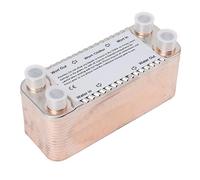 Wort Chiller 30 Plate Stainless Steel Chiller Heat Exchanger Wort Chiller Brewing Cooling Counterflow Clooler for Homebrew Beer Tool NPT 1/2 Inch Thread Wort Pump