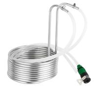 Wort Chiller, Stainless Steel Immersion Beer Cooling Coil, Easy Clean Spiral Design for Home Brewing and Restaurant Use