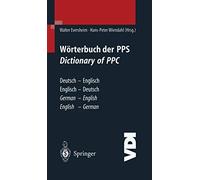 Worterbuch Der PPS, Dictionary of PPC: Deutsch-. Eversheim, Wiendahl<|