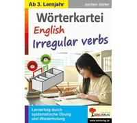 Worterkartei English Irregular verbs: Lernerfol, Vatter.