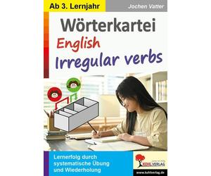 Worterkartei English Irregular verbs: Lernerfol, Vatter.