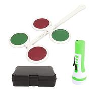 Worth 4 Dot Light Binocular Test for Eye Suppression, Adjustable Pupil Distance 43-83mm, Red Green Filter Vision Test with Glasses for Adults and Children