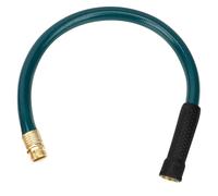 Worth Garden 3/4 in. x 2ft Short Hose - Replacement Leader Hose for Hose Reel- Durable PVC Non Kinking Heavy Duty Water Hose with Brass Hose Fittings - Dark Green - 12 Years Warranty
