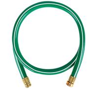 Worth Garden Short Hose 5/8 in. x 6 ft. No leak, Durable and Lightweight Green PVC Garden Water Hose with Solid Aluminum Hose Fittings, Male to Female Fittings, 8 YEARS WARRANTY