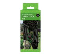 Worth Gardening By Garland Black Adjustable & Reuseable Chain Lock Tie 2.5M X 2.6Cm