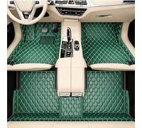 Worth-Mats Build Your Own Car Mats - Custom Text + Image Printing, Premium Leather Full Set, Personalized Gift for Him/Her, Fits SUV Sedan Truck - Dark Green