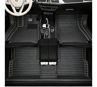 Worth-Mats Custom Text + Image Car Mats, One-of-a-Kind Personalized Leather Floor Liners, All-Weather Full Set for Sedan SUV Truck Van(Black/Beige)