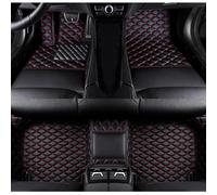 Worth-Mats Personalized Image Printing Car Mats, Add Your Favorite Picture + Custom Text, Luxury Leather Full Set Fit Most Cars SUVs Trucks(Black/Red)