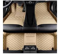 Worth-Mats Personalized Image Printing Car Mats, Add Your Favorite Picture + Custom Text, Luxury Leather Full Set Fit Most Cars SUVs Trucks(Beige)