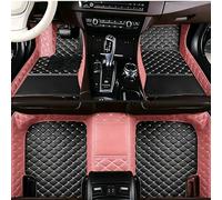 Worth-Mats Personalized Picture & Name Car Floor Mats, Custom Leather Full Set with Your Image + Text, Unique Gift for Drivers(Pink+Black)
