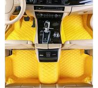 Worth-Mats Photo Custom Car Floor Mats, Upload Your Favorite Image + Personal Text, Unique Leather All-Weather Liners Fit 99% of Vehicles - Yellow