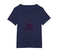 Worth More Than My Addiction Recovery Inspiration T-Shirt, Women's Plus, Navy, 6X