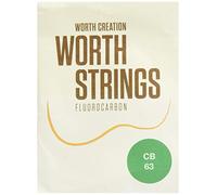 Worth Strings, Clear Fluoro Carbon Baritone Ukulele Strings Medium (0.0244-0.0291-0.0319-0.0358)