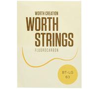 Worth Strings, Low-G Ukulele Strings, Brown Fluoro-Carbon, for Tenor Ukulele, Medium (0.0224-0.0260-0.0291-0.0358)