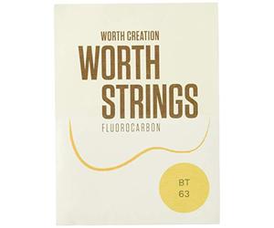 Worth Strings ukulele strings, brown fluorocarbon, for tenor ukulele, medium (0.0224-0.0260-0.0291-0.0244)