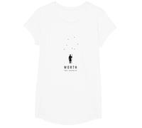 Worth The Search: He Left The 99 to Find Me Shepherd T-Shirt, Girls, White, Large