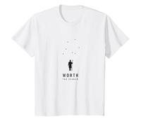 Worth The Search: He Left The 99 to Find Me Shepherd T-Shirt, Kids, White, 3 Years