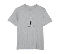 Worth The Search: He Left The 99 to Find Me Shepherd T-Shirt, Men's Big and Tall, Heather Grey, 4X Tall