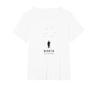 Worth The Search: He Left The 99 to Find Me Shepherd T-Shirt, Women's Plus, White, 4X