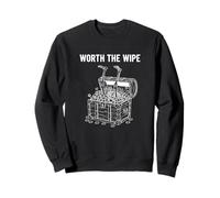 Worth The Wipe Gaming Skeleton Loot Chest Funny Gamer Men Sweatshirt