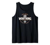 Worthing West Sussex England Coordinates Label 2C Tank Top