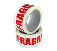 Worthminster 2 inch Printed Fragile Adhesive Packaging Tape 66M - 36 Rolls