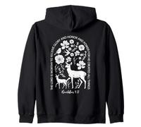 Worthy Is The Lord Revelation 4:11 Inspirational print Zip Hoodie