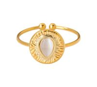 Worthy Vintage Open Rings Stainless Steel Adjustable Elegant Women Fashion Minimalist Geometric Simple Gold for Women Knot Set Thin Stacking Stacking Everyday Promise Her Set Gold Plated Silver Cubic